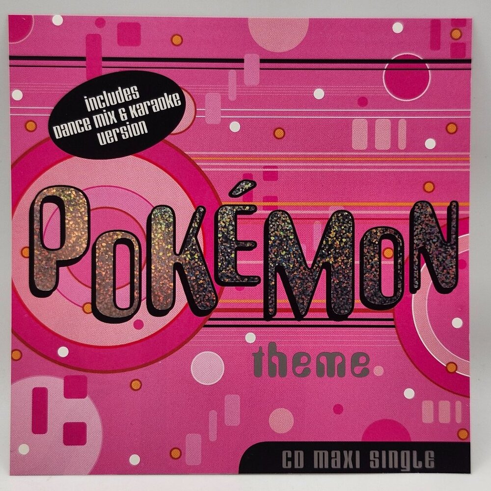Pokémon Theme 3 Track CD Maxi Single Dance Mix Karaoke Version 1999 Robbins Ent